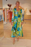 Robe Loréna - Vert/Bleu