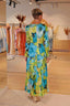 Robe Loréna - Vert/Bleu