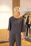 Blouse Stripe - Gris