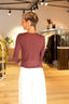Top Cachemire Alyona - Prune