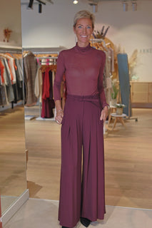 Pantalon Saphira - Prune