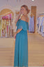 Robe Camélia - Bleu canard