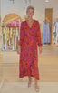 Robe Fiorella - Mauve & Rouge
